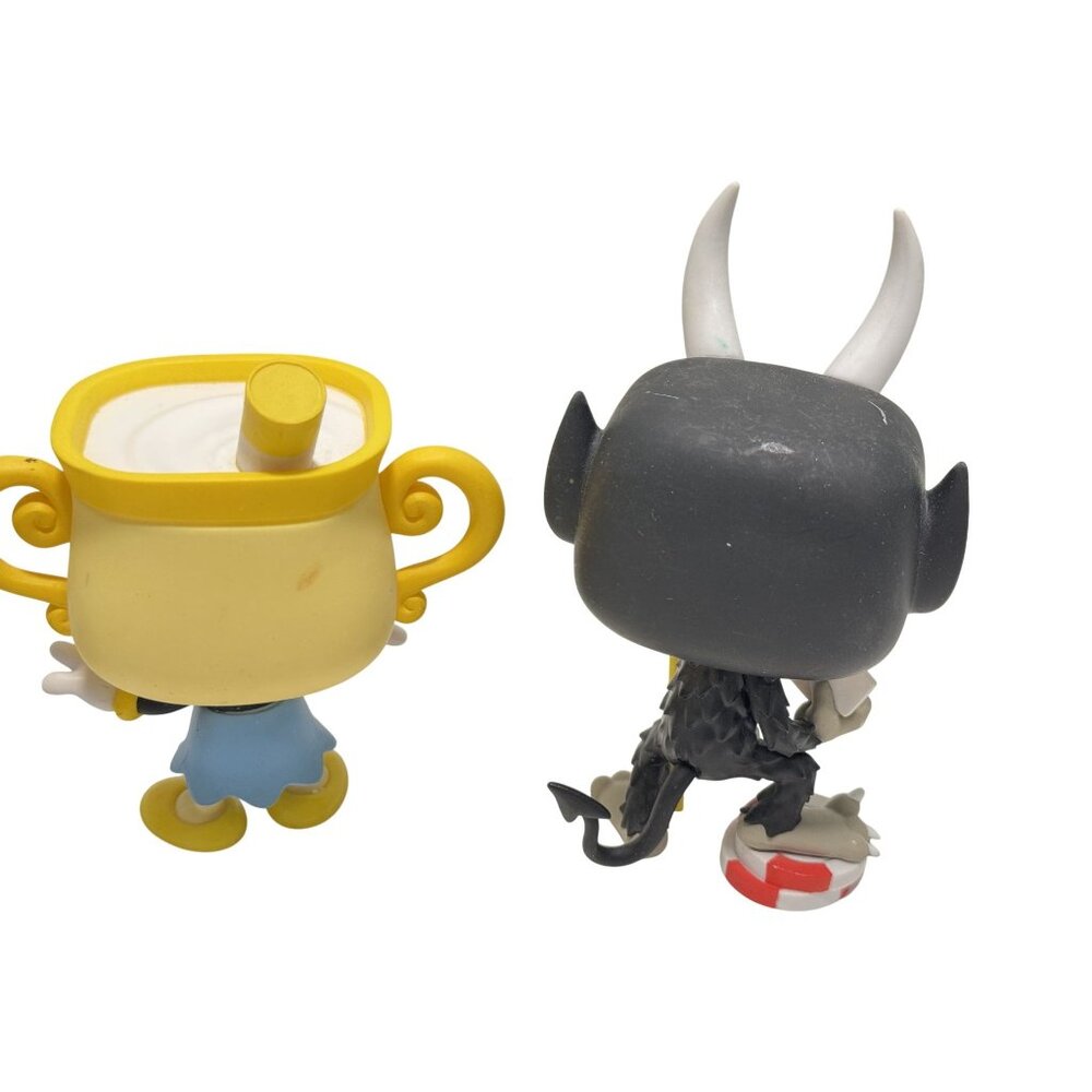 Funko Cuphead Characters Set - White, Black, Yellow, Purple, Brown - Picture 6 of 8